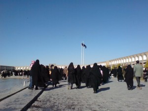 Imam Khomeini-torget i Esfahan, Iran.