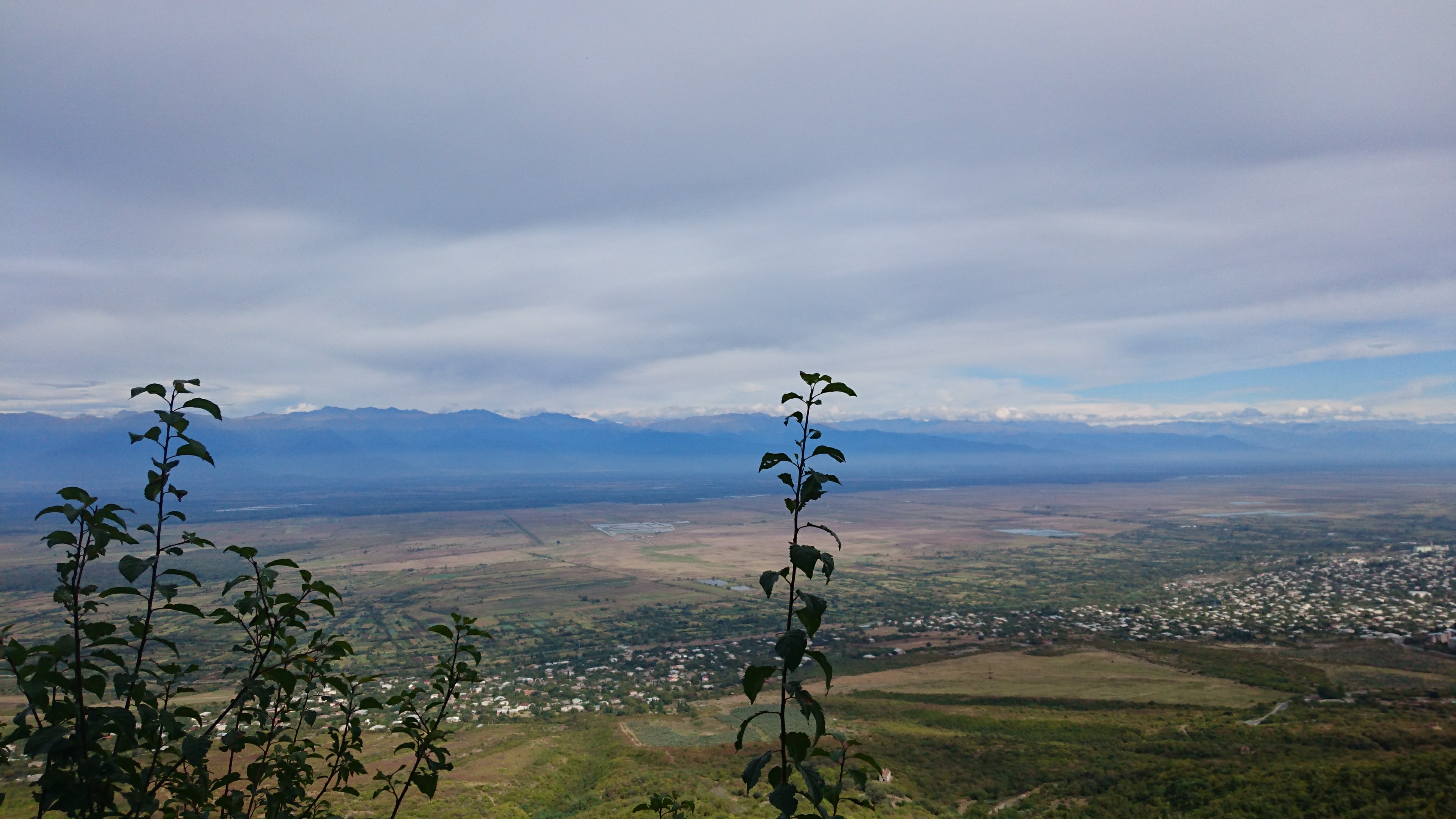 Utsikt från Sighnaghi, Georgien.